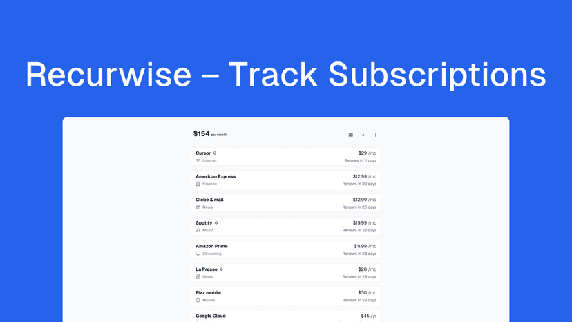 Recurwise